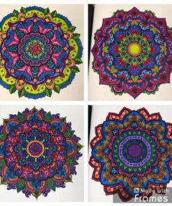 Mandala Coloring Book: 100+ Unique Mandala Designs and Stress Relieving Patterns for Adult Relaxation, Meditation, and Happiness (Magnificent Mandalas) Paperback, Large Print 103 81KW4no4lnL