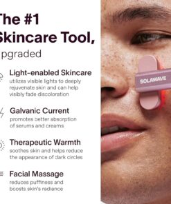 Solawave 4-in-1 Radiant Renewal Wand and Serum Bundle, Face Skincare Wand with Facial Massager, Facial Wand with Renew Complex Serum Blue/Pink Ombre 22 81KW5qvCIOL