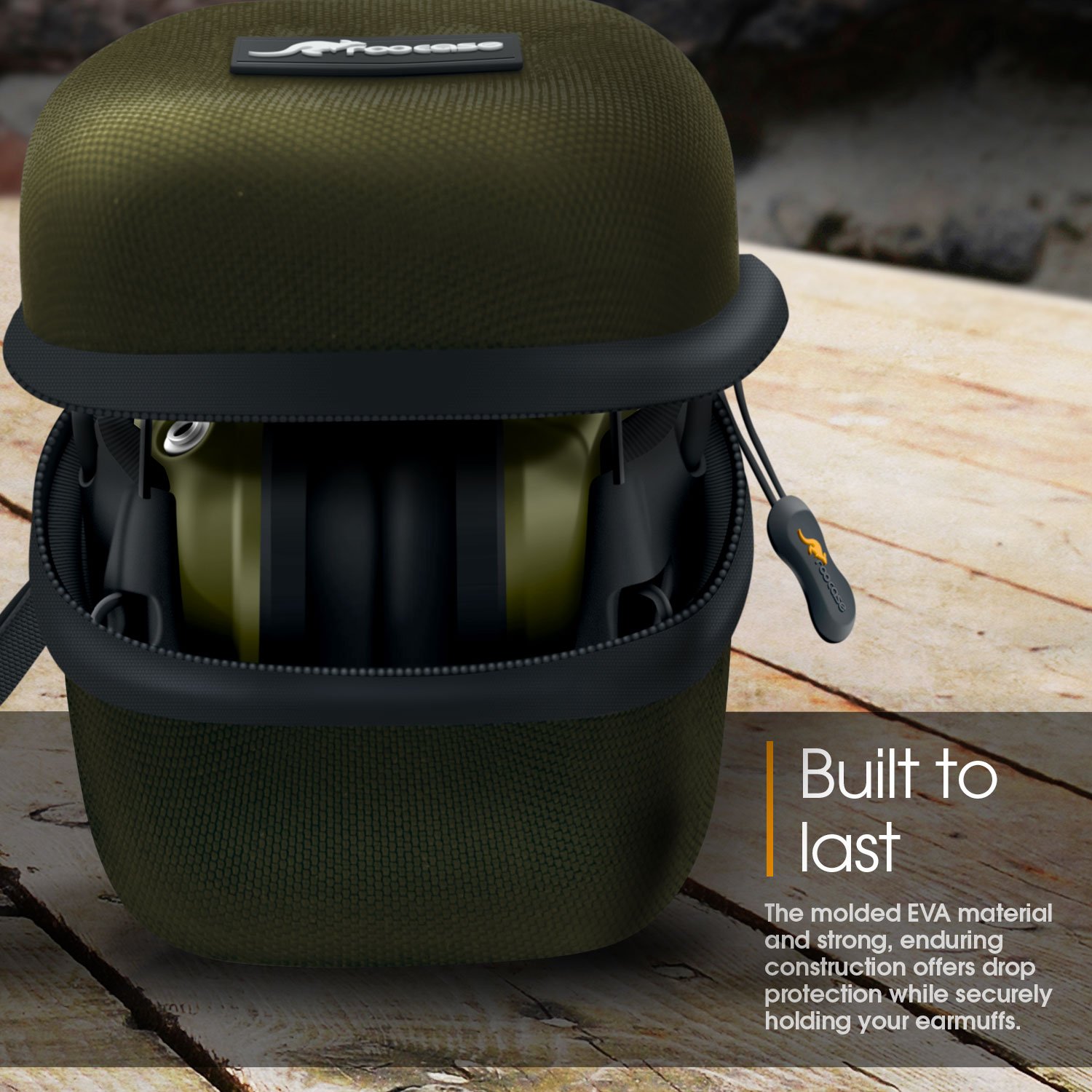 Earmuff Case, Howard Leight Hard Case, RooCASE EVA Hard Protective