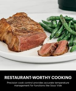 Ninja FD302 Foodi 11-in-1 Pro 6.5 qt. Pressure Cooker & Air Fryer that Steams, Slow Cooks, Sears, Sautés, Dehydrates & More, with 4.6 qt. Crisper Plate, Nesting Broil Rack & Recipe Book, Silver/Black 6.5 Quart Cooking Pot 27 81KWwYEAJyL