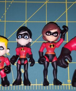The Incredibles 2 Family 5-Pack Junior Supers Action Figures, Approximately 3" Tall 24 81KXBvzLrL