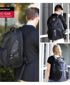 SwissGear 1900 Scansmart TSA 17-Inch Laptop Backpack, Blue/Black 19-Inch 52 81KXYKr4WAL