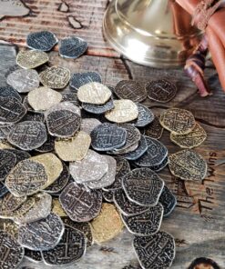 Beverly Oaks Metal Pirate Coins - Gold and Silver Spanish Doubloon Replicas - Fantasy Metal Coin Pirate Treasure (100) 100 69 81KXvm0mEHL