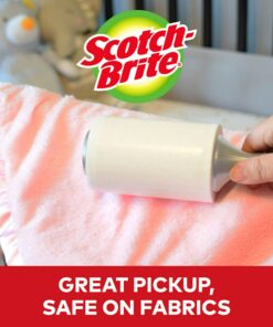 Scotch-Brite Lint Roller Refill, Works Great On Pet Hair, 60 Sheets ( Pack Of 6 ) ( Packaging May Vary ) White 6 Count (Pack of 1) 16 81KZwuiUeDL