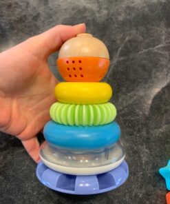 Amazon Basics Wooden Shape Sorter and Rainbow Stacker, Classic Sorting Toy for Babies, Toddlers, Children Age 12+ Months, Multicolor 57 81KbGgfoTL