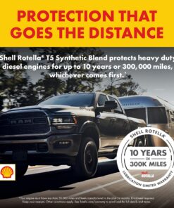Shell Rotella T5 Synthetic Blend 10W-30 Diesel Engine Oil (1-Gallon, Single Pack) 1-Pack 1 Gallon 13 81KbKNTjsEL