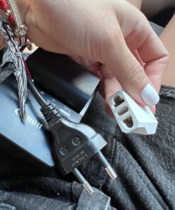 Unidapt Europe to USA Outlet Plug Adapter Converter, 2 Pack, Power Travel From European to American, Canada, Mexico, Type A 33 81Kc6N4skgL