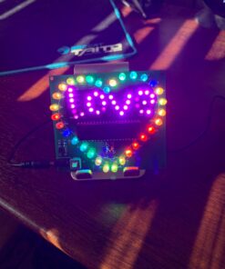 IS DIY Electronics Projects Soldering Practice, Heart Love LED Lights Kit, Remote Control RC Circuit Assemble DIY Soldering Kit No Case 55 81Kcs5Go9CL