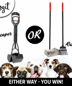 Dogit Jawz Waste Scooper - Dog Pooper Scooper for Easy Grass and Gravel Pick Up 29 81Kctlef1UL