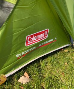 Coleman Evanston Screened Camping Tent, 6/8 Person Weatherproof Tent with Roomy Interior Includes Rainfly, Carry Bag, Easy Setup and Screened-In Porch 8-person Dome Tent 43 81KdX7OFWFL