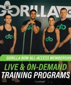 Original Gorilla Bow Portable Home Gym Resistance Bands and Bar System for Travel, Fitness, Weightlifting and Exercise Kit, Full Body Workout Equipment Set Original Bow, Green, Base Bundle 16 81Ke0hq4BdL