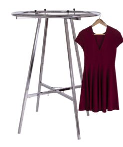 Alternative view of Econoco K52WD Round Garment Display Retail Rack, Adjustable Height, 36 Inches Diameter