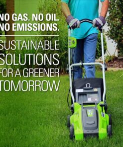 Greenworks 10 Amp 16-inch Corded Mower, 25142 16" Corded Mower 58 81Kg VjNMS