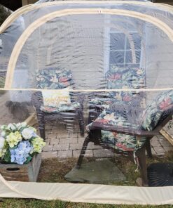 EighteenTek Holiday Decoration Sports Tent with Sealed Floor - Instant Tent Shelter - Outdoor Bubble Tent 1-6 Person - Rain Tent Camping Sun Shelter Pop Up - Clear, Patent Protected Design 72"x72"x65"h 71 81Kh F0fPL 1