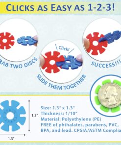 VIAHART Brain Flakes 500 Piece Interlocking Plastic Disc Set - A Creative and Educational Alternative to Building Blocks - Tested for Children's Safety - A Great Stem Toy for Both Boys and Girls 30 81KhJ89xZmL