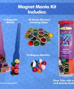 Dowling Magnets Simply Science Magnet Mania Kit. Item SS75. Magnet Set/Magnet Kit/Magnet Science Kit/Magnet Toy/Sensory Toys/STEM Toys/STEM Kits/Learning Magnets/Magnets for Kids Science/Science Kits 17 81Ki28x14HL