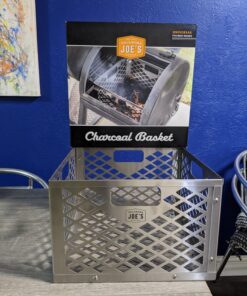 Oklahoma Joe's 5279338P04 Stainless Steel Offset Smoker Charcoal Firebox Basket, Silver 33 81KiaPS4KNL