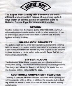 Kaytee Gravity Bin Feeder With Bracket Assorted 34 81Kk8t1cI2L