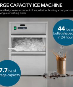 Alternative view of Whynter FIM-450HS Freestanding Maker-44lb Capacity Ice Makers, One Size, Silver