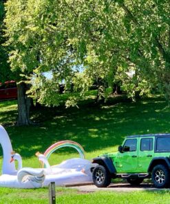 AGPTEK Electric Air Pump with 3 Nozzles, 110V AC/12V DC, Portable Quick-Fill Perfect Inflator/Deflator Pumps for Outdoor Camping, Inflatable Cushions, Air Mattress Beds, Boats, Swimming Ring 34 81Kl5v pYL