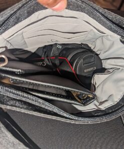 Travelon Anti-Theft Classic Mini Shoulder Bag, Black, One Size, 8.5 x 8.5 x 2 91 81Kli HykOL