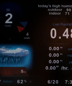 AcuRite 5" Capacity Easy-to-Read Magnifying Acrylic, Blue (00850A3) Rain Gauge 41 81KljQlwBEL