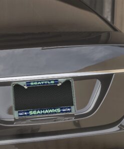 Rico Industries Seattle Seahawks Bling Chrome License Plate Frame with Glitter Accent 6 x 12.25-inches #1 Mom 22 81Kma7zb rL