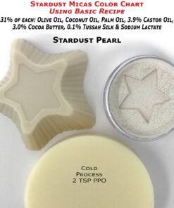 Stardust Micas Pigment Powder Cosmetic Grade Colorant for Makeup, Soap Making, Epoxy Resin, DIY Crafting Projects, Bright True Colors Stable Mica Batch Consistency (10 Gram Jar, Stardust Pearl) 10 Gram Jar 25 81KmnI43CGL