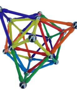 Magz Super 300 Magnetic Building Set consisting of 176 magnetized rods (2.3" Long) and 124 Nickel Plated Steel Balls (0.5" in Diameter) in a Wooden Box, Offered 12 81KnADlxz7L