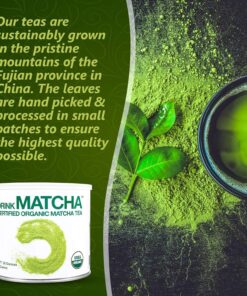 DrinkMatcha Organic Matcha Green Tea Powder 1 LB 100% Pure Matcha by MATCHA DNA | Nothing Added | Perfect for Lattes, Smoothies, Baking (16 Ounce) 17 81KotaM LNL