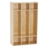 ECR4Kids Streamline 3-Section Coat Locker, Classroom Furniture, Natural 17 81KpvI6M5WL