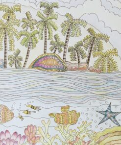 Adult Coloring Book: Island Dreams: Vacation, Summer and Beach: Dream and Relax with Gorgeous Illustrations Paperback, Large Print 41 81Ks29rMqqL