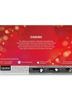 Starbucks K-Cup Coffee Pods, Holiday Blend Medium Roast Coffee For Keurig Brewers, 100% Arabica, Limited Edition Holiday Coffee, 6 Boxes (60 Pods Total) 60 Count (Pack of 6) 18 81KtLwcFnNL