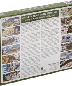 Vallejo Medieval Colors Acrylic Paint Set, 17ml, 0.57 Fl Oz (Pack of 16), Blue,Green 16 81KuDP05jpL