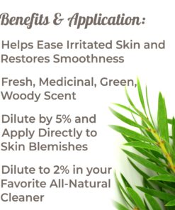 Plant Therapy Tea Tree Essential Oil 100% Pure, Undiluted, Natural Aromatherapy, Therapeutic Grade 10 mL (1/3 oz) 9 81KvSjYfGHL