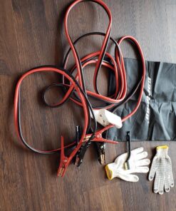 CARTMAN 4 Gauge 20 Feet Jumper Cables Automotive Booster Cables with Carry Bag for Car SUV and Pickup Trucks 20-Feet (4-Gauge) 37 81KvVahRrTL