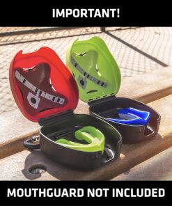 Shock Doctor Ventilated Mouth Guard Case, Universal Storage for Adult & Youth Sizes Trans Blue 17 81KvrAO7B1L