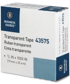 Business Source All-purpose Transparent Glossy Tape (43575) (Pack of 12) Pack of 12 Clear 16 81KvzQEbI5L