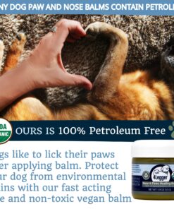 4Legger Certified Organic Nose & Paw Pad Healing Balm Unscented for Dry Chapped and Cracked Paw Pads, Elbows, Snout, Dry Skin with Hemp Oil, Vegan Wax, Calendula & Shea Butter - Made in USA - 1.9 oz 23 81KwSUPMDBL 1