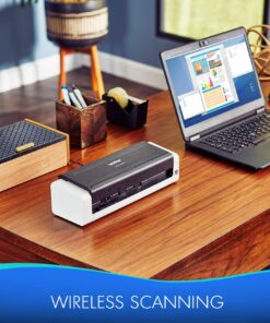 Brother Wireless Portable Compact Desktop Scanner, ADS-1250W, Easy-to-Use, Fast Scan Speeds, Ideal for Home, Home Office or On-The-Go Professionals New Model: ADS1250W 13 81Ky03cfgeL