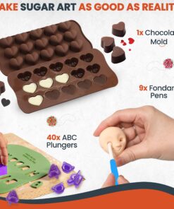 RFAQK 700PCs Cake Decorating Supplies Kit with Baking Supplies- Cake Decorating Tools with Springform Pans, Cake Leveler, Cake Turntable, Numbered Piping Tips, Icing Spatulas, Fondant Tools and More 17 81Ky0yQ5yL