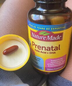 Nature Made Prenatal with Folic Acid + DHA, Prenatal Vitamin and Mineral Supplement for Daily Nutritional Support, 110 Softgels, 110 Day Supply 110 Count 38 81KyH5Ss0eL