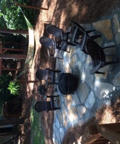 Sunnydaze Bronze Crossweave Wood-Burning Fire Pit - Includes Spark Screen, Fireplace Poker, and Round Cover - 36-Inch 36 in 37 81KyVA5fr1L