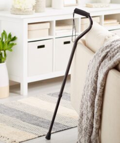 McKesson Aluminum Offset Handle Cane 30 to 39" Height 1 Count (Pack of 1) Black 13 81KzgDzVlxS