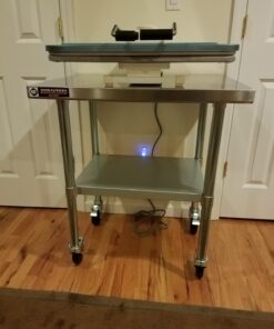 DuraSteel Food Prep Stainless Steel Table - 24 x 30 Inch Metal Table Cart - Commercial Workbench with Caster Wheel - NSF Certified - For Restaurant, Warehouse, Home, Kitchen, Garage, Chrome 24" x 30" Table + 4 Casters Table + One Shelf 37 81KzhzgYCXL