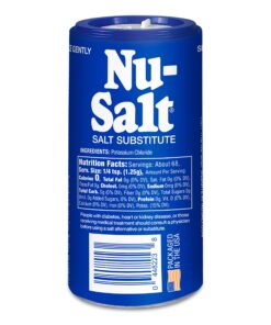 Nu-Salt Sodium-Free Salt Substitute, Contains Potassium Chloride, Table Salt Alternative, Vegan, Good For Chips, Pretzels, French Fries, Popcorn Seasoning, 3oz Shaker Bottle (Pack of 12) 3 Ounce (Pack of 12) 7 81KzmoZedaL
