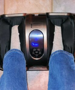 TISSCARE Shiatsu Massage Foot Massager Machine - Improves Blood Flow Circulation, Deep Kneading & Tissue with Heat/Remote, Neuropathy, Plantar Fasciitis, Diabetics, Pain Relief Upgrade Gray 43 81L0gQlp6jL