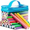 Tifara Beauty Salon Heatless Flexible Hair Rollers Curlers 42-pack 7" Soft Foam Flexi Twist Curling Rods for Short Long Hair