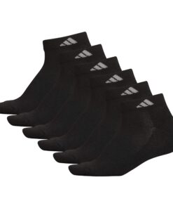 adidas Women's Athletic Cushioned Cut Socks (6-Pair) Low Profile Arch Compression for a Secure Fit Medium Black/Aluminum 2 15 81L4NmmVg3L