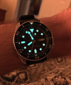 SEIKO Men's Automatic Analogue Watch with Rubber Strap SKX007K 55 81L5 zJQilL